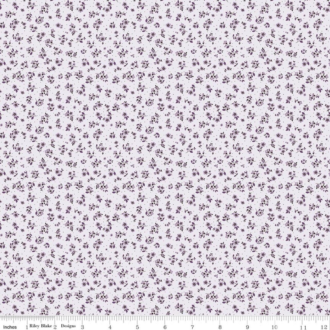 Ditsy in Purple (c17687-purple) | Daybreak On The Prairie | Modern Prairie | Riley Blake